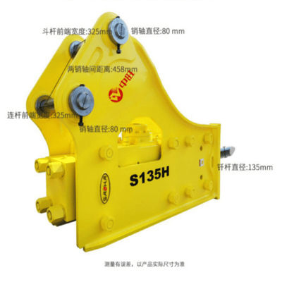 Het Driehoekige Type van 135 Beetjerod hydraulic crushing hammer SYB80 voor SY195/205/SY215